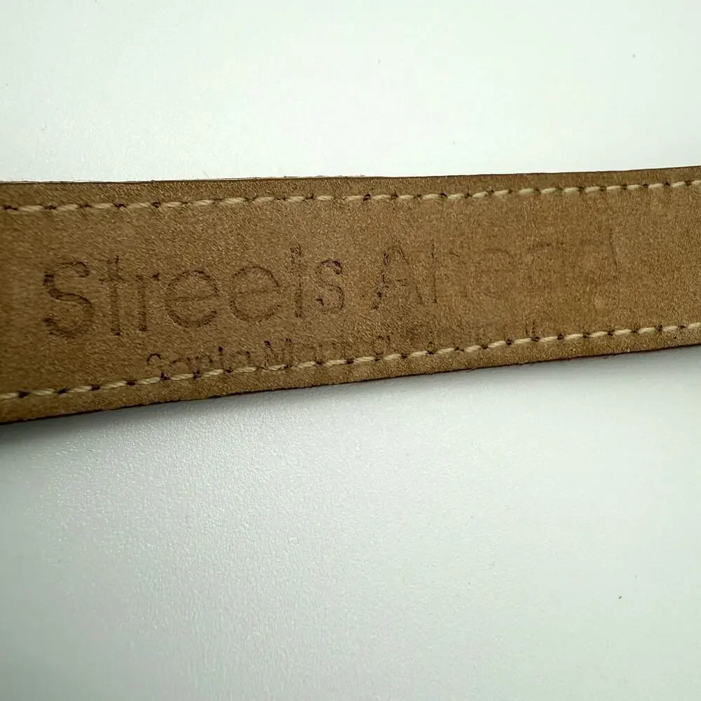 Vintage Streets Ahead Calf Hair Leopard Belt Brown Gold Buckle Women's Medium